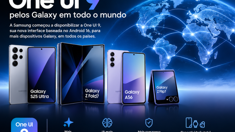 Samsung inicia a distribuição da One UI 9 pelos Galaxy em todo o mundo