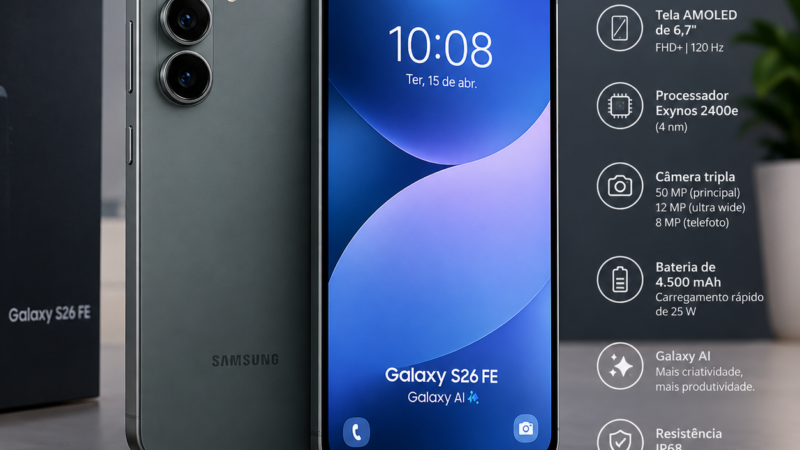 Galaxy S26 FE: a Samsung fecha a família S26 com uma versão mais acessível