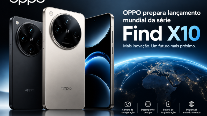OPPO prepara lançamento mundial da série Find X10