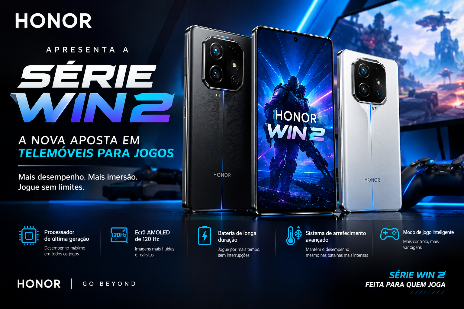 Honor apresenta a série WIN 2, a nova aposta em telemóveis para jogos