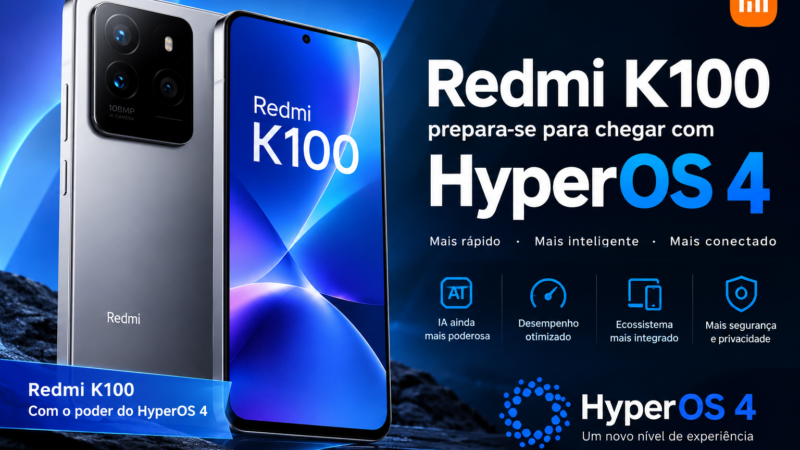 Redmi K100 prepara-se para chegar com HyperOS 4