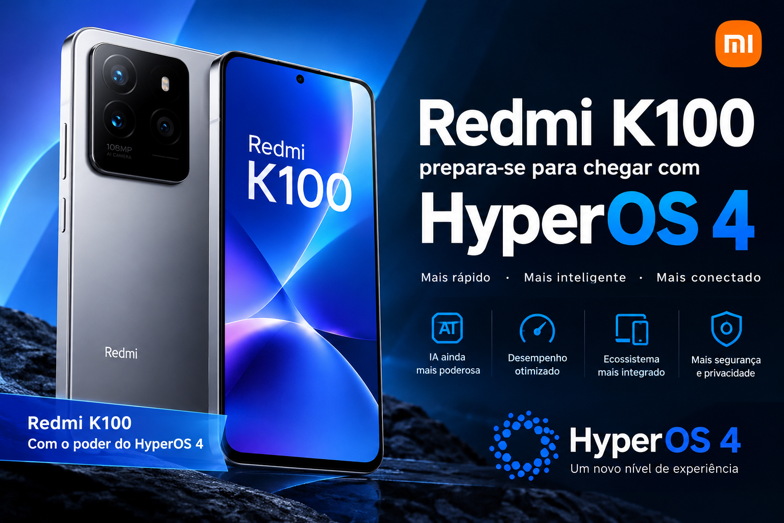 Redmi K100 prepara-se para chegar com HyperOS 4