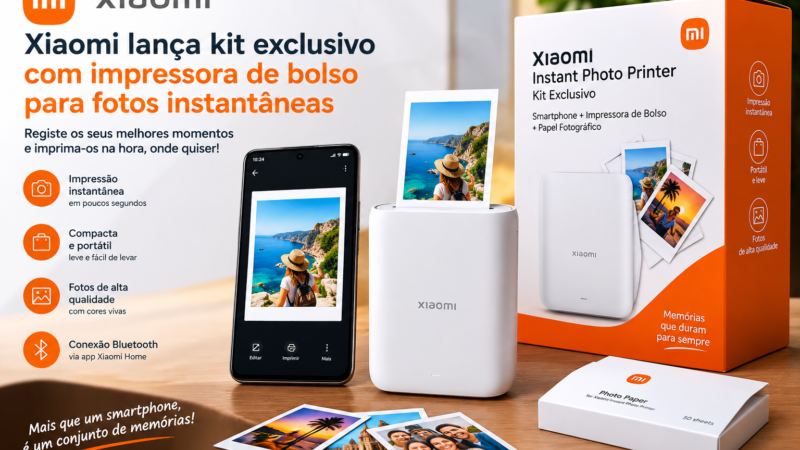Xiaomi lança kit exclusivo com impressora de bolso para fotografias instantâneas